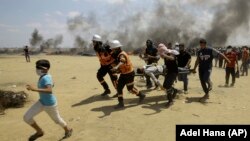 Акцыя пратэсту на мяжы сэктару Газа і Ізраіля, 14 траўня 2018 года