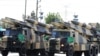 Iranian military trucks carry surface-to-air missiles during a parade on the occasion of the country's Army Day, in Tehran, April 18, 2017. File photo