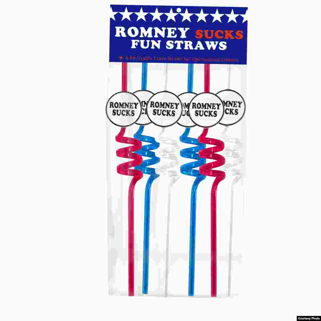 &quot;Romney Sucks&quot; drinking straws