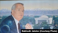 Rassom Bahodir Jalolov chizgan Islom Karimov rasmi