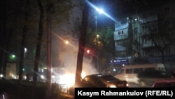 Пожар в Бишкеке