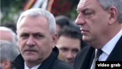 Liviu Dragnea alături de premierul Mihai Tudose la funeraliile Regelui Mihai I