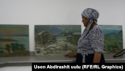 Хадиджа Аскарова на фотовыставке супруга.
