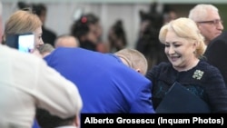 Viorica Dăncilă, premierul României.