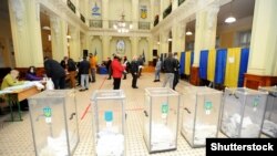 UKRAINE – During the local elections at one of the polling stations in Lviv, October 25, 2020