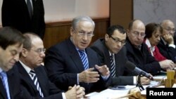 Israel -- Prime Minister Netanyahu attends cabinet meeting in Jerusalem, 24Feb2010