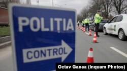 Romania, control al Poliției pentru respectarea măsurilor covid