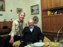 Барыс Кіт і Тамара Казевіч на сямейным сьвяце. 2010 год