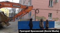 Протест иркутян против строительства гостиницы, ноябрь 2018 года