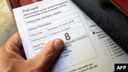 Glasački listić na referendumu za Severnu Irsku