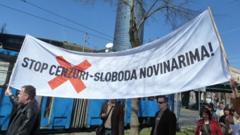 Novinari u Zagrebu protestovali protiv cenzure i tužbi