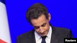 Францияның бұрынғы президенті Николя Саркози. 6 мамыр 2012 жыл.