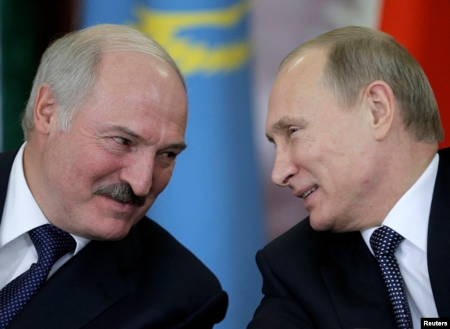 Президент Білорусі Олександр Лукашенко і президент Росії Володимир Путін (архівне фото)