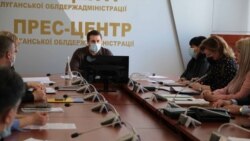 Сергей Гайдай на брифинге в Луганской администрации