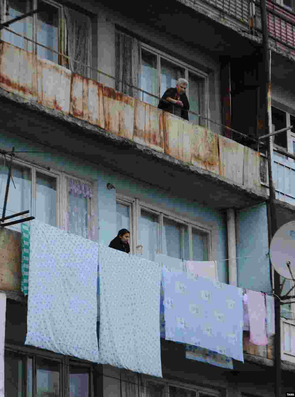 A tenement block of apartments near Masis railway station