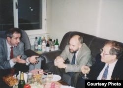 Андрей Ковалев с Вячеславом Бахминым и Сергеем Ковалевым. Фото из личного архива