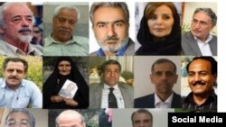 Fourteen dissidents who signed a letter in June 2019 demanding the resignation of Iran's Supreme Leaser. FILE PHOTO 