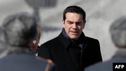 Gresiýanyň premýer-ministri Aleksis Tsipras, Moskwa, 8-nji aprel, 2015. 