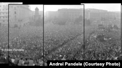 ROMANIA Pandele 22 decembrie 1989, ora 14:00, fotografie panoramică