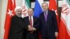 Хасан Роухани, Владимир Путин и Реджеп Эрдоган провели встречу в Сочи, 22 ноября 2017 года 
