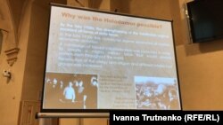 Слайд з презентації про Голодомор-33 Володимира Тиліщука в чеському Сенаті