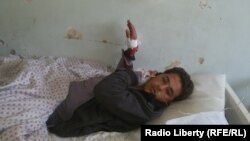 A victim of the suicide bombing in the eastern Afghan province of Kunar on February 27.