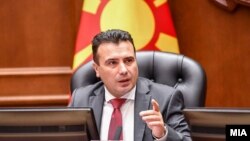 Премиерот Зоран Заев на седница на Влада
