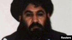 Mullah Akthar Mansur, Taliban militants' leader, is seen in this undated handout photograph by the Taliban. 