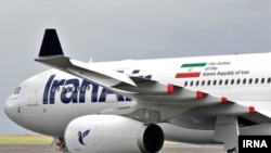 Iran Air-ის თვითმფრინავი. Iran Air-მა ევროპაში ფრენა შეწყვიტა სანქციების გამო.