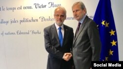 Новиот претседател на парламентот Талат Џафери вчера во Брисел се сретна со еврокомесарот за преговори за проширување Јоханес Хан