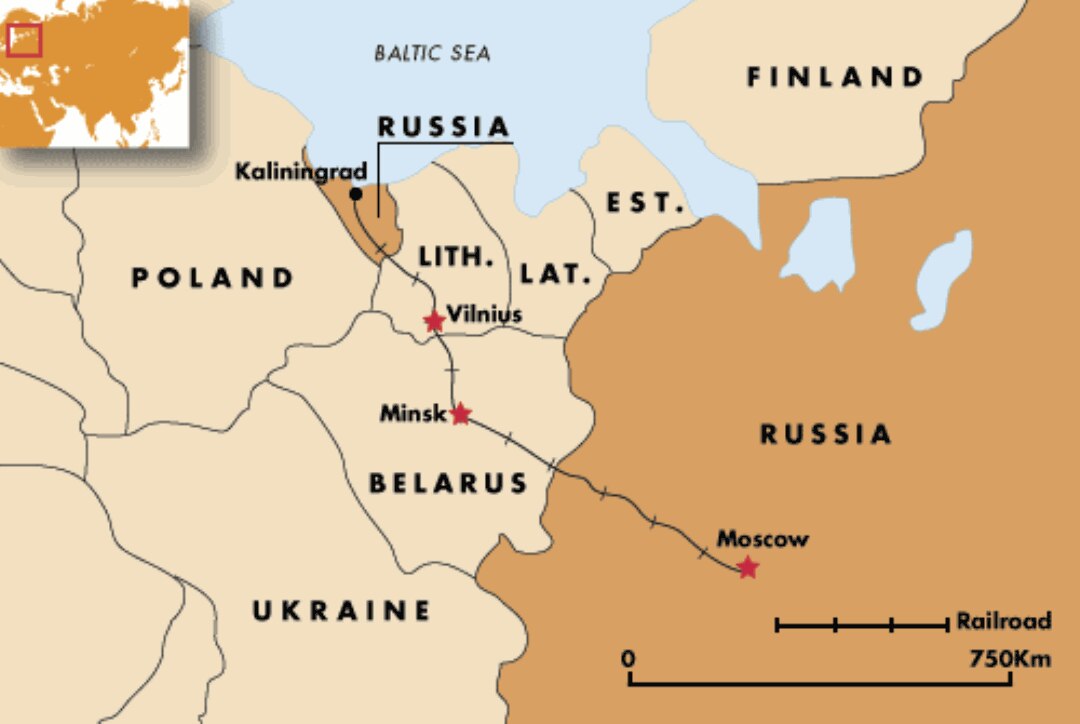 Moscow to kaliningrad train