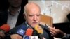 Bijan Namdar-Zanganeh, Iran's Oil Minister, speaking to reporters on the sidelines of a ceremony to announce new oil and gas contracts. July 20, 2020. 