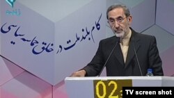 Ali Akbar Velayati, seen during a presidential debate ahead of this year's election, was Iran's minister of foreign affairs for 16 years, from 1981 to 1997.