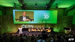 Tim Berners-Li na obeležavanju 30. godišnjice postojanja svetske mreže u CERN-u, 12. mart 2019.