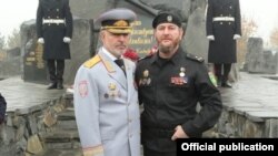 Руслан Алханов и Аслан Ирасханов, архивное фото со страницы МВД Чечни в инстаграме