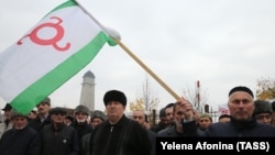 Акция протеста в Ингушетии, архивное фото
