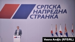 Aleksandar Vučić na skupu SNS-a u Beogradu, 16. april 2019.