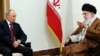 IRAN -- Iran's supreme leader Ayatollah Ali Khamenei (R) meets with Russian president Vladimir Putin in Tehran, November 1, 2017