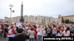Жаночы Гранд-марш салідарнасьці 29 жніўня 2020 году ў Менску