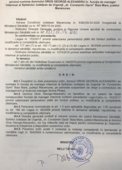 Romania Order of the Minister of Health