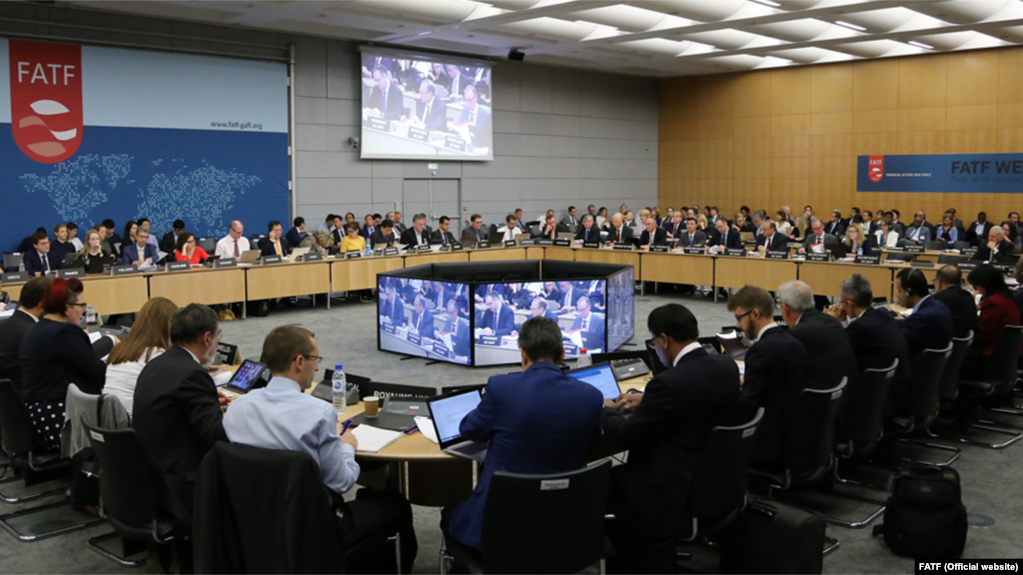 FILE: An FATA meeting in Paris in October 2018.