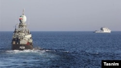 Iranian Navy Warship "Neyzeh P231" patrols in Iran's waters, undated.