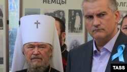 Митрополит Симферопольский и Крымский УПЦ (МП) Лазарь и глава Крыма Сергей Аксенов