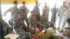 Pakistani and Afghan border authorities hold a meeting at the Chaman border crossing on August 31.