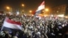 Egyptian protesters chant slogans against the military council on Tahrir Square in Cairo on June 20. 