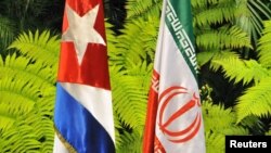 Zastave Kube i Irana