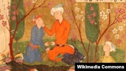 Hafizin Divanı. Miniatür. 1585