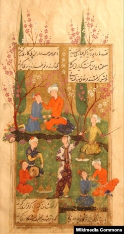 Hafizin divanı, Miniatür, 1585