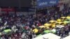 File photo Iranian protesters shout slogans as they gather at a street close to a bazaar in Tehran, Iran, 25 June 2018