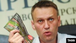 Алексей Навальный на пресс-конференции в Новосибирске. 7 июня 2015 года